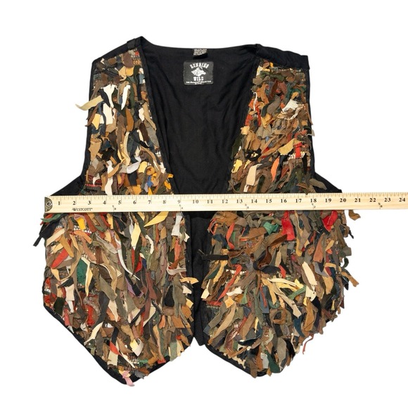 Vtg Western Vest Running Wild The Stampede Collection Womens Large Suede Leather - Picture 5 of 8